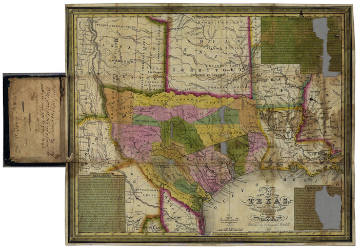 76795, New Map of Texas with the Contiguous American and Mexican States, General Map Collection
