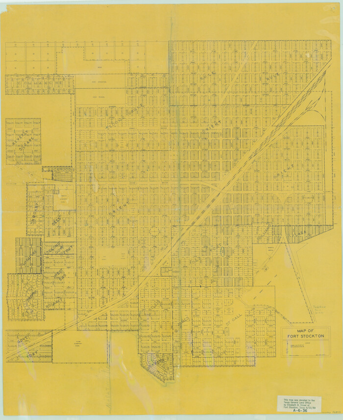 76870, Map of Fort Stockton, General Map Collection