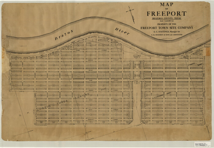 7689, Map of Freeport, Brazoria County, Texas, General Map Collection