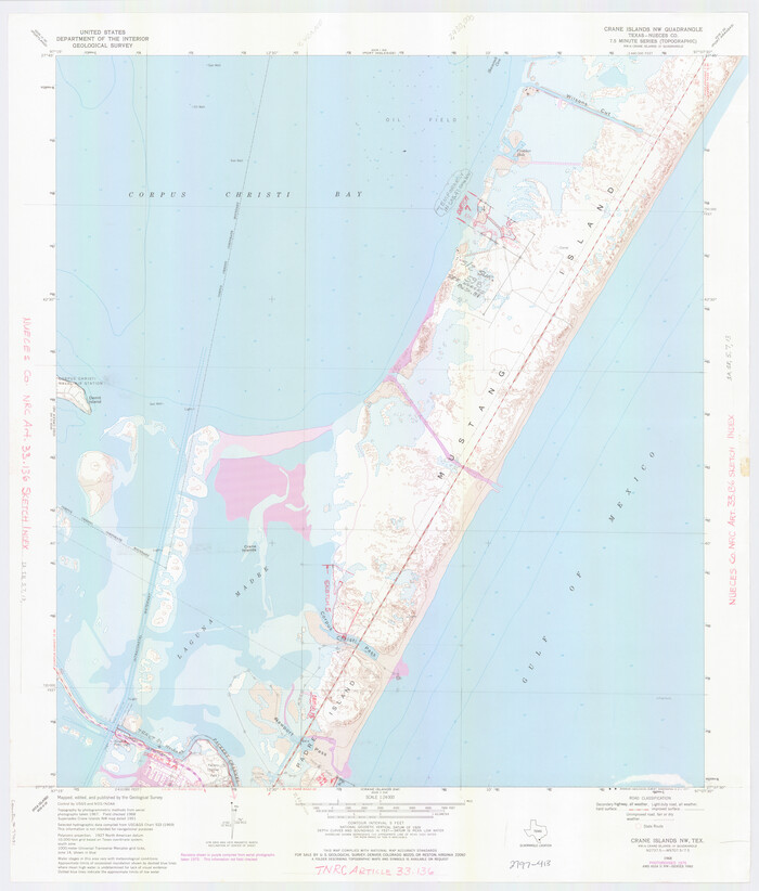 77031, Nueces County NRC Article 33.136 Location Key Sheet, General Map Collection