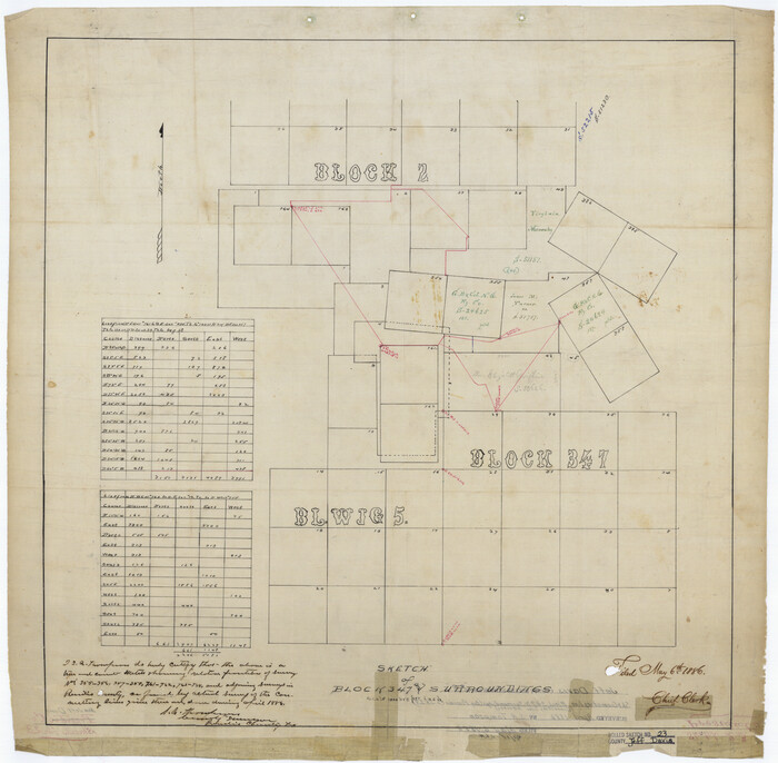 7715, Jeff Davis County Rolled Sketch 23, General Map Collection