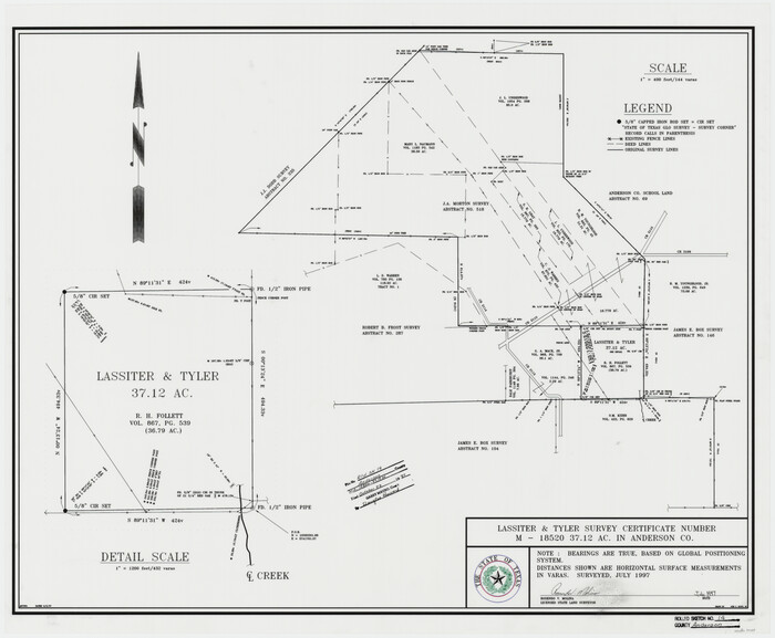 77159, Anderson County Rolled Sketch 14, General Map Collection