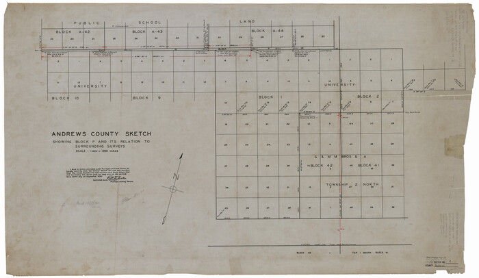 77160, Andrews County Rolled Sketch 9, General Map Collection