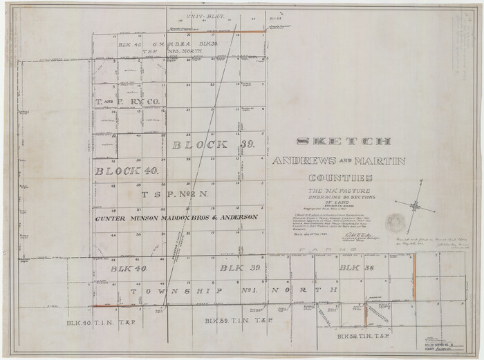 77161, Andrews County Rolled Sketch 11, General Map Collection
