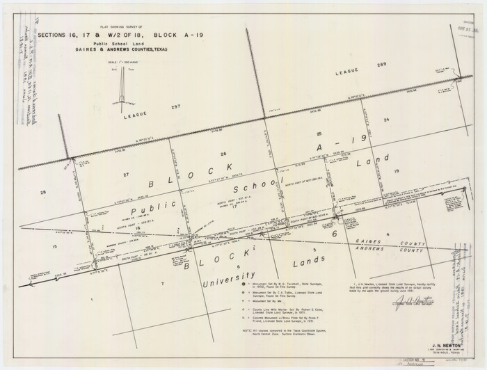 77181, Andrews County Rolled Sketch 41, General Map Collection