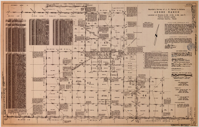 77183, Andrews County Rolled Sketch 43, General Map Collection