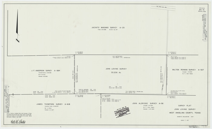 77186, Angelina County Rolled Sketch 3, General Map Collection