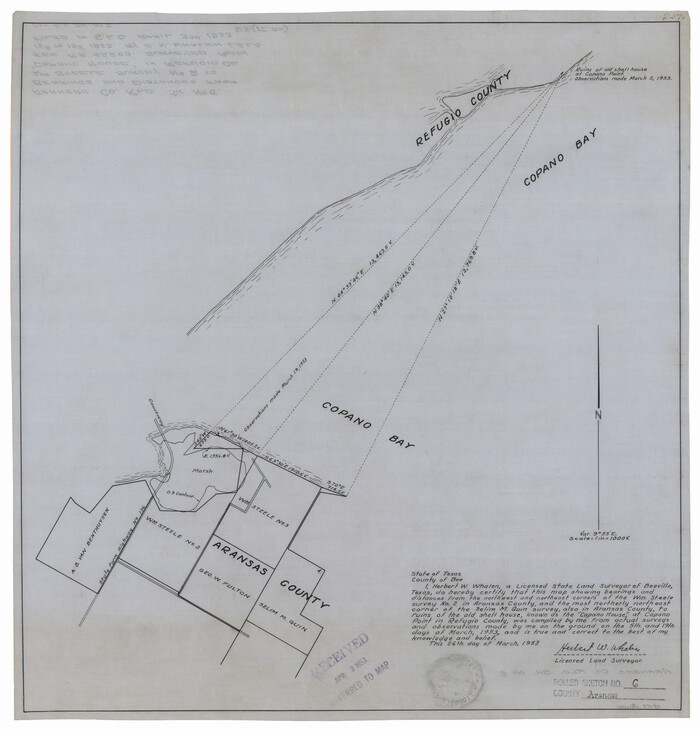 77190, Aransas County Rolled Sketch 6, General Map Collection