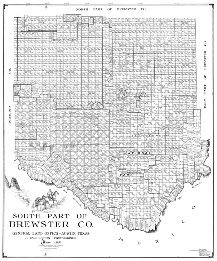 77221, South Part of Brewster Co., General Map Collection