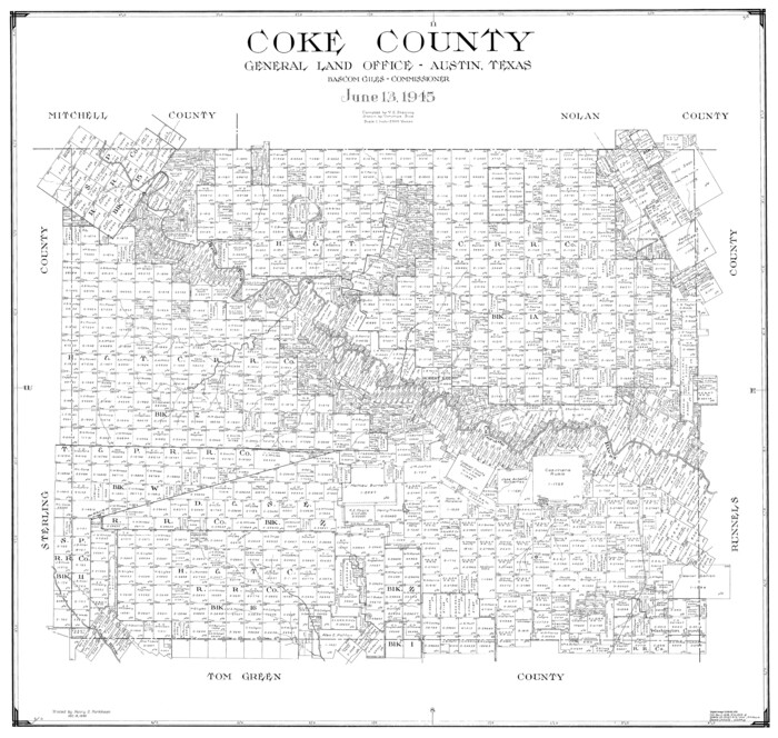 77240, Coke County, General Map Collection