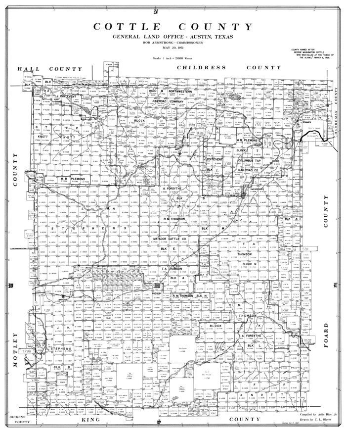 77250, Cottle County, General Map Collection