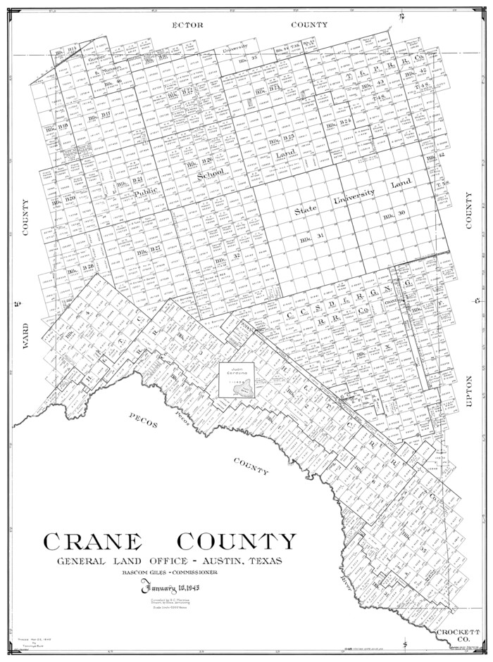 77251, Crane County, General Map Collection