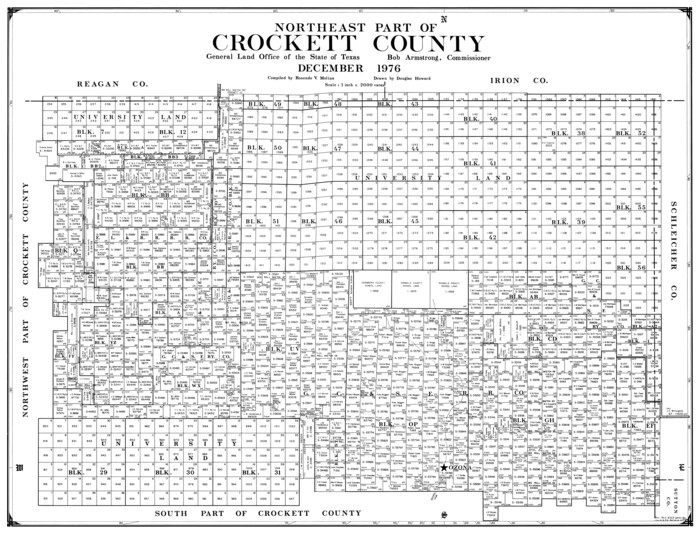 77254, South Part Crockett County, General Map Collection