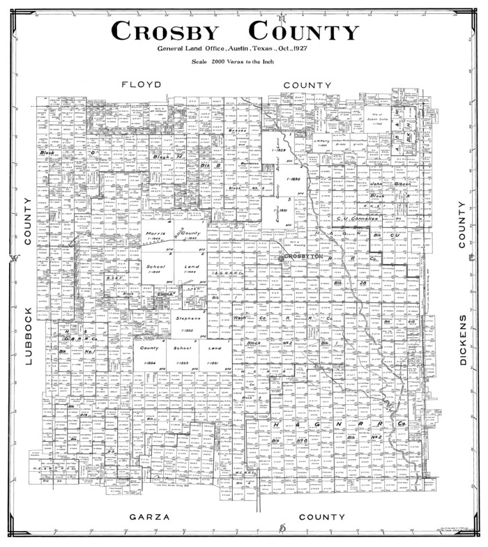 77255, Crosby County, General Map Collection
