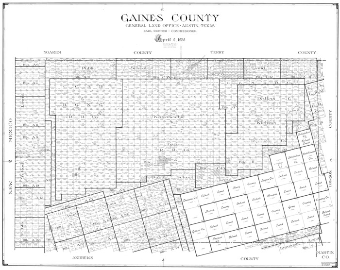 77286, Gaines County, General Map Collection