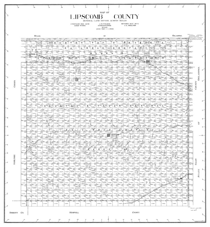 77355, Lipscomb County, General Map Collection