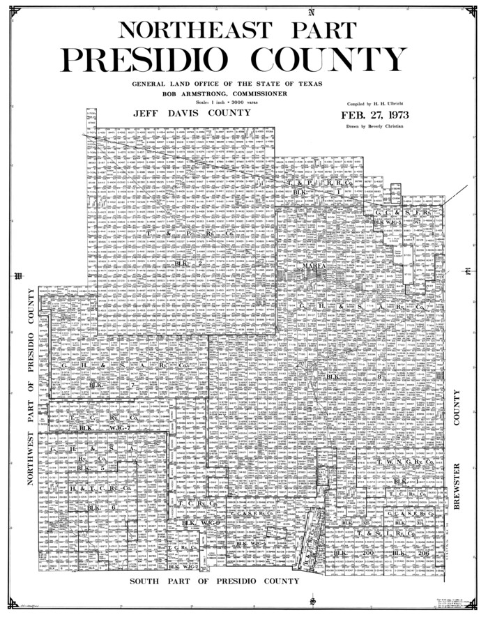 77398, Northeast Part Presidio County, General Map Collection