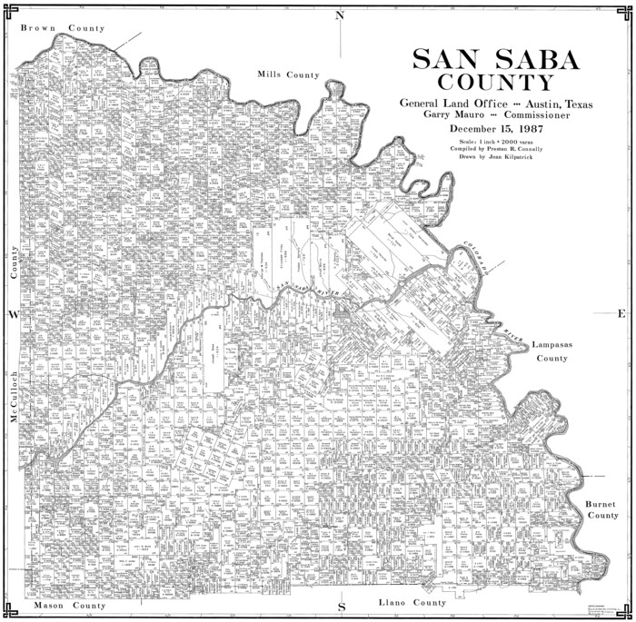 77417, San Saba County, General Map Collection
