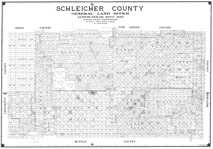 77418, Schleicher County, General Map Collection