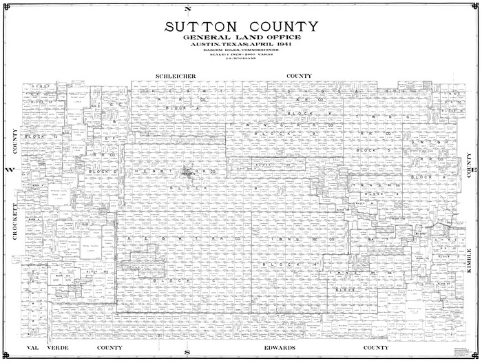 77429, Sutton County, General Map Collection