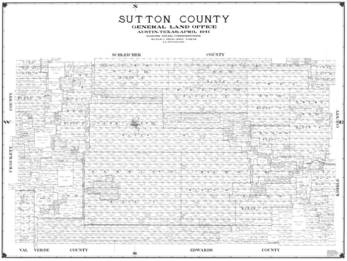 77429, Sutton County, General Map Collection