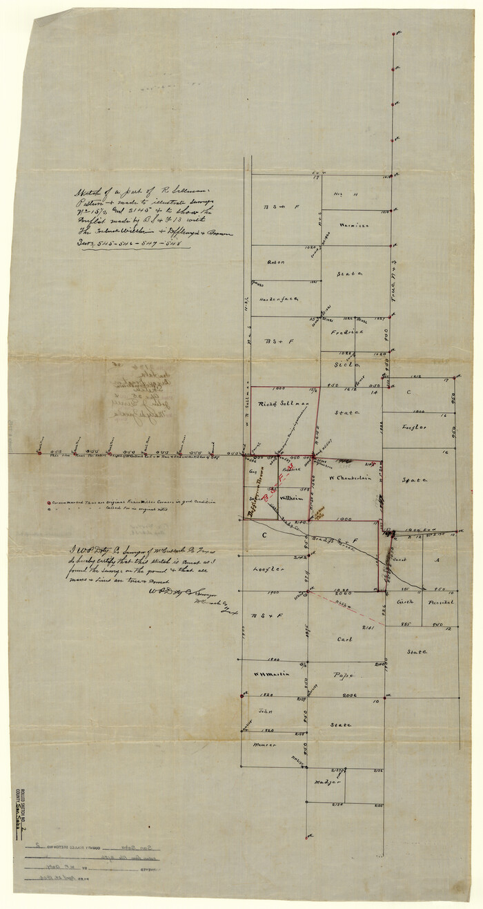7743, San Saba County Rolled Sketch 2, General Map Collection