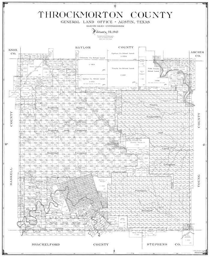 77435, Throckmorton County, General Map Collection