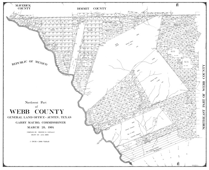 77454, Northwest Part of Webb County, General Map Collection