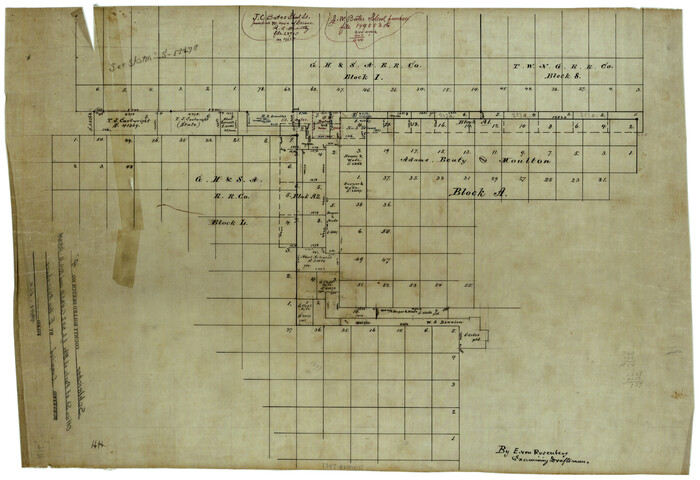 7747, Schleicher County Rolled Sketch 4, General Map Collection
