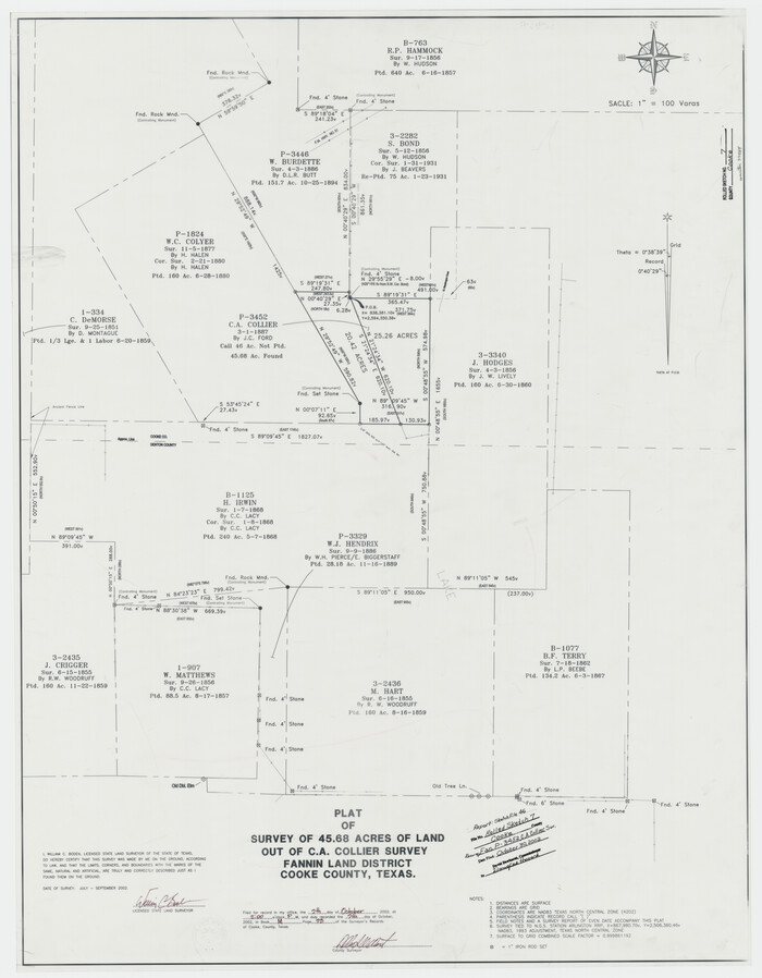 77525, Cooke County Rolled Sketch 7, General Map Collection