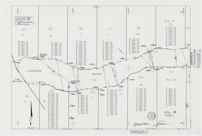 77540, Hutchinson County Rolled Sketch 44-4, General Map Collection