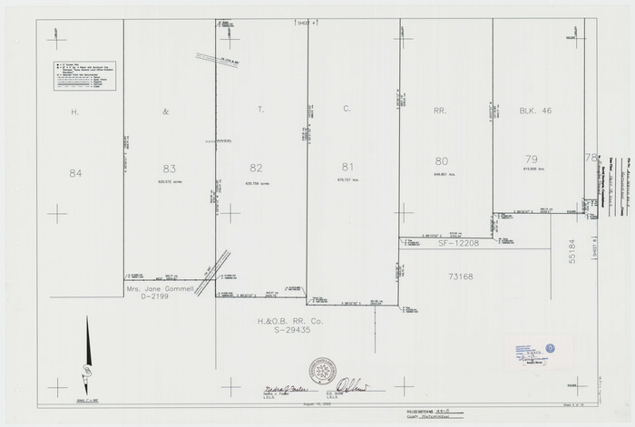 77541, Hutchinson County Rolled Sketch 44-5, General Map Collection