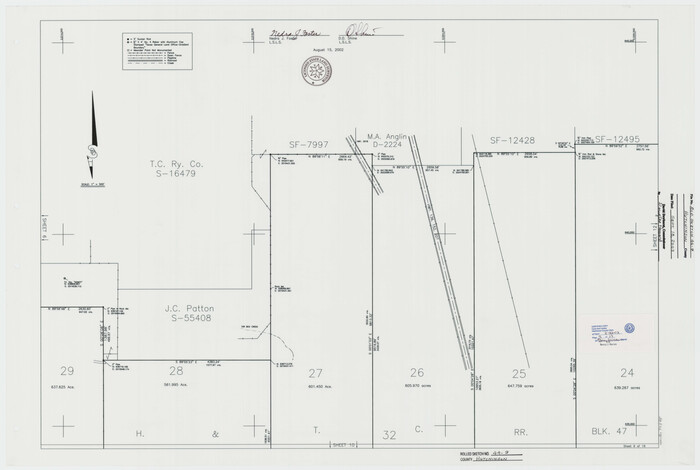 77545, Hutchinson County Rolled Sketch 44-9, General Map Collection