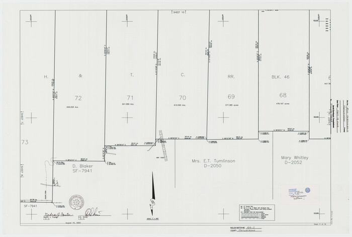77547, Hutchinson County Rolled Sketch 44-11, General Map Collection