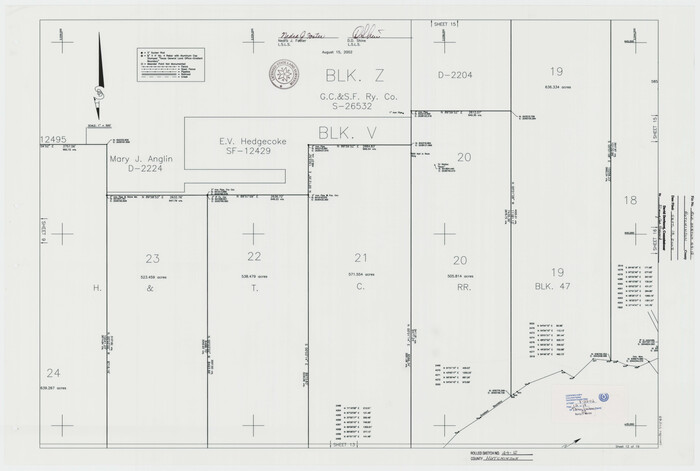 77548, Hutchinson County Rolled Sketch 44-12, General Map Collection