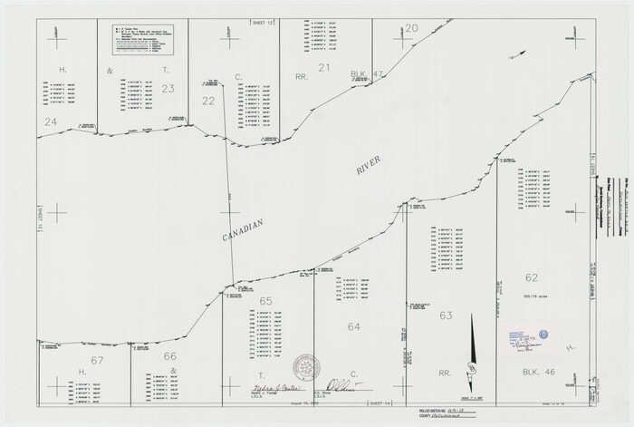 77549, Hutchinson County Rolled Sketch 44-13, General Map Collection