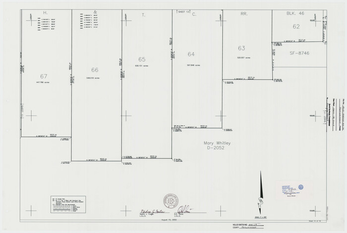 77550, Hutchinson County Rolled Sketch 44-14, General Map Collection