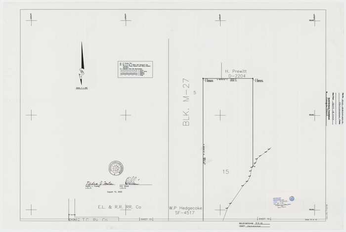 77554, Hutchinson County Rolled Sketch 44-18, General Map Collection