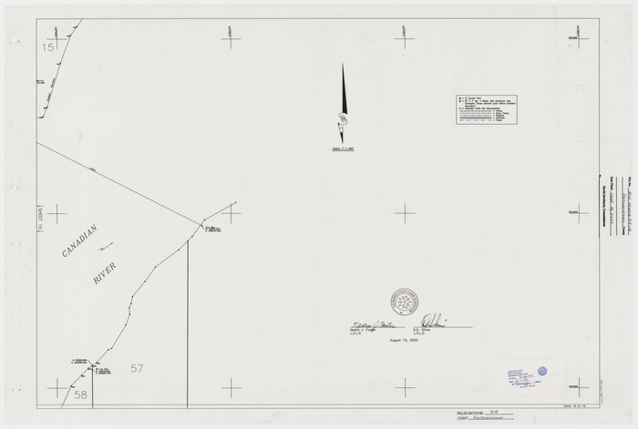 77555, Hutchinson County Rolled Sketch 44-19, General Map Collection