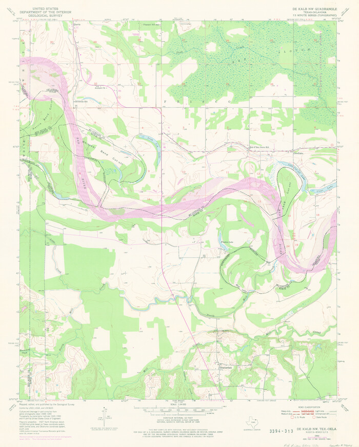 77604, USGS Topographic, De Kalb NW, Texas Quadrangle, General Map Collection