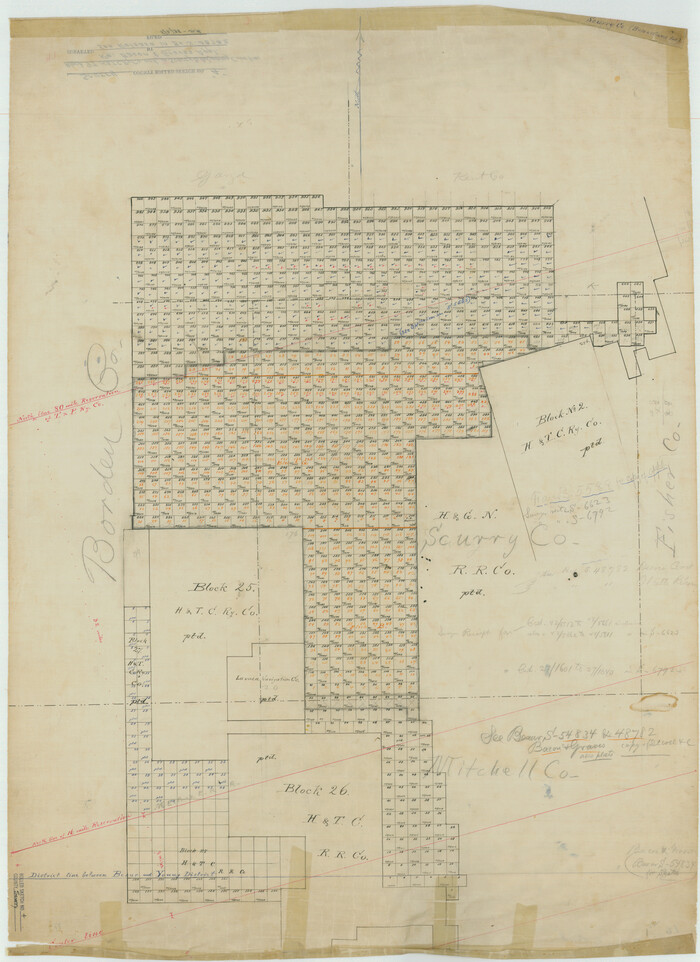 7765, Scurry County Rolled Sketch 4, General Map Collection