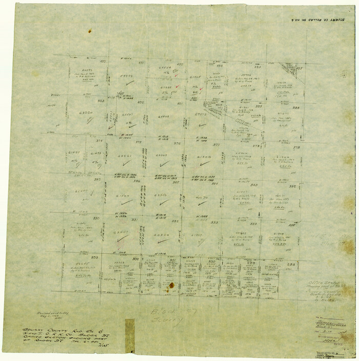 7766, Scurry County Rolled Sketch 6, General Map Collection
