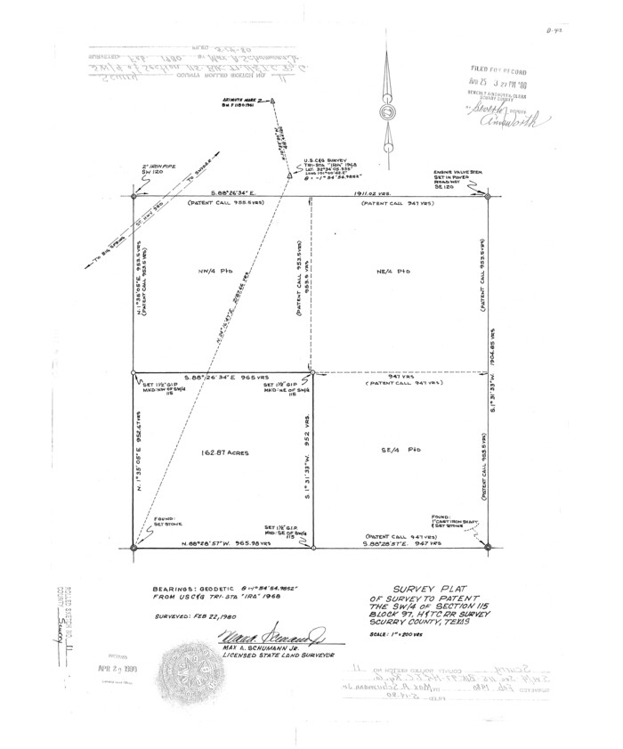 7771, Scurry County Rolled Sketch 11, General Map Collection