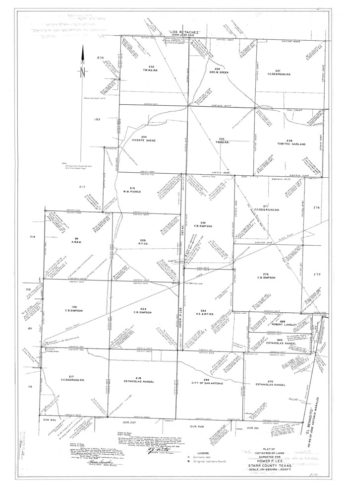 7808, Starr County Rolled Sketch 24, General Map Collection