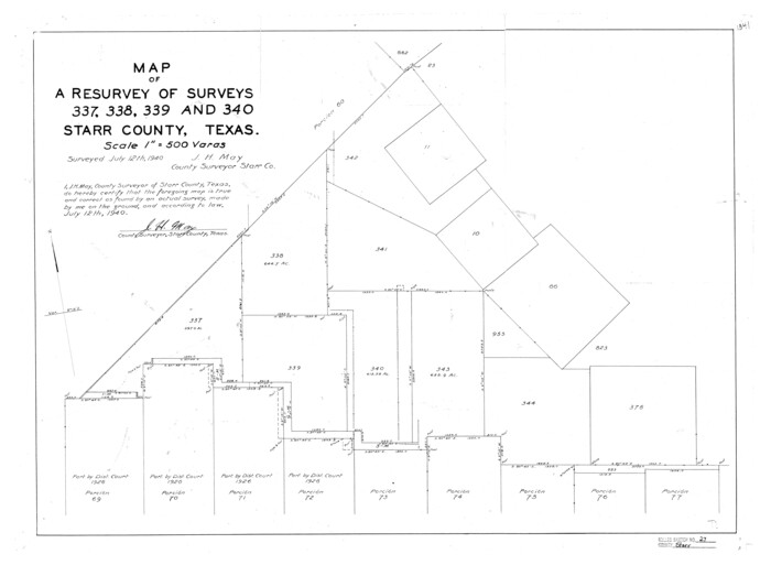 7810, Starr County Rolled Sketch 27, General Map Collection