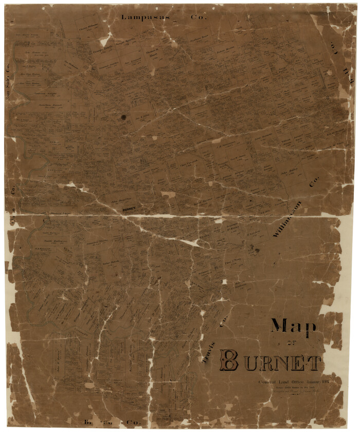 7816, Map of Burnet Co., General Map Collection