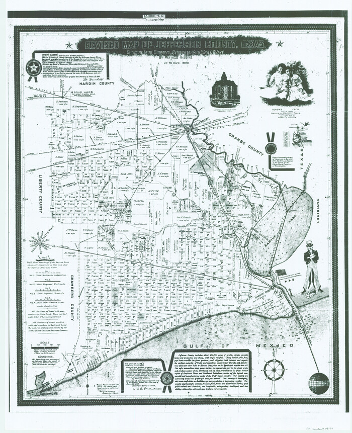 78177, Revised Map of Jefferson County Texas, General Map Collection