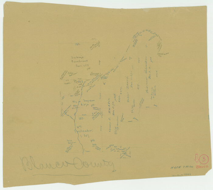 78189, Blanco County Working Sketch 3, General Map Collection