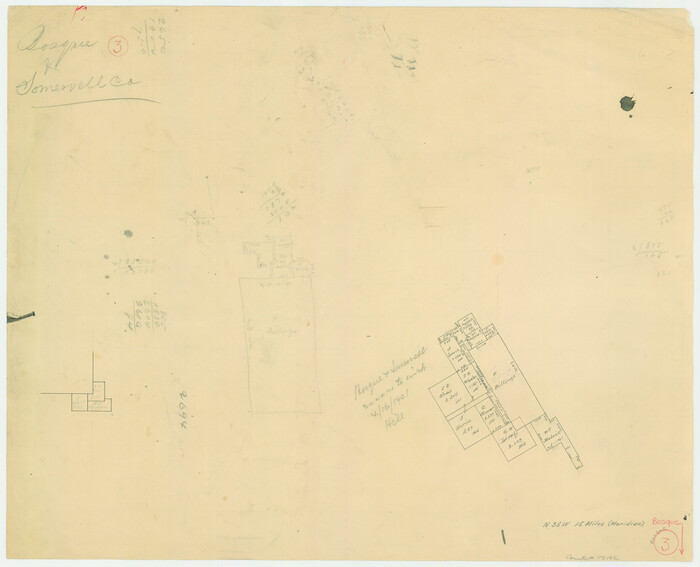 78192, Bosque County Working Sketch 3, General Map Collection