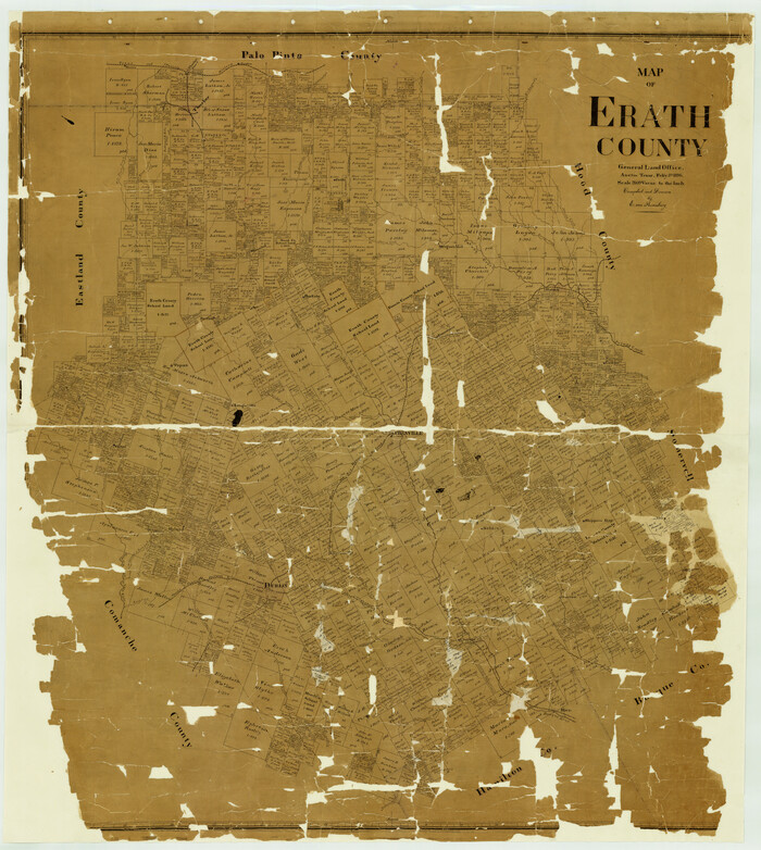 7820, Map of Erath County, General Map Collection